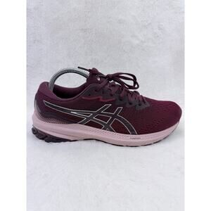 ASICS GT-1000 11 Womens Stability Running Shoes Burgundy Pink Size 10